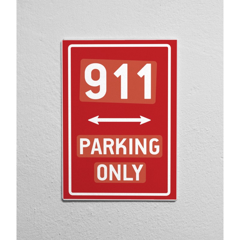 Porsche 911 Parking only Σήμανση