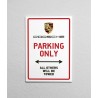 Porsche Parking only Σήμανση