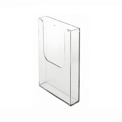 Wall mounted flyer/leaflet case holder 1/3 A4, A5, A4